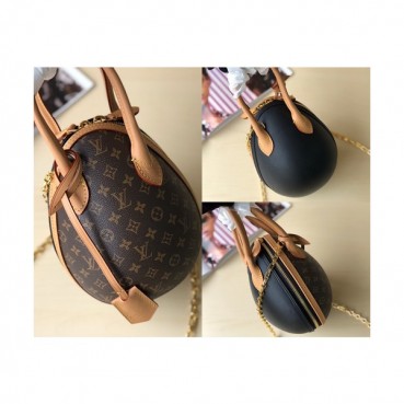 [유니크&트랜디한 잇템]Louis Viutton 2019 Monogram Egg Chain Tote Shouder Bag ,20cm - 루이비통 2019 모노그램 에그 체인 토트 숄더백 M44587,LOUB1173,20cm,브라운+블랙