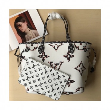 Louis Vuitton 2019 Never Full Tote Shoulder Shopper Bag,32cm - 루이비통 2019 네버풀 토트 숄더 쇼퍼백 M41177,LOUB1158 ,32cm,화이트