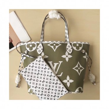 Louis Vuitton 2019 Never Full Tote Shoulder Shopper Bag,32cm - 루이비통 2019 네버풀 토트 숄더 쇼퍼백 M41177,LOUB1157 ,32cm,그린