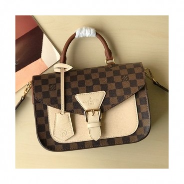 Louis Vuitton 2019 Tote Shoulder Cross Bag,25cm - 루이비통 2019 다미에 에벤 토트 숄더 크로스백 N40146,LOUB1119 ,25cm,브라운+베이지