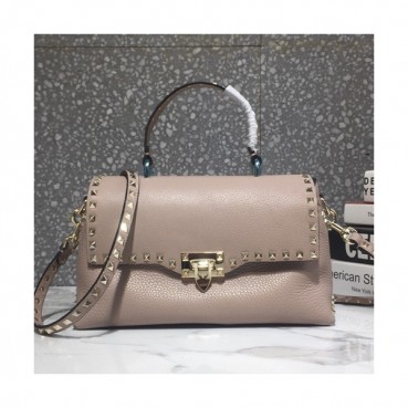 Valentino 2019 Leather Rockstud Tote Shoudler Bag,30CM - 발렌티노 2019 레더 락스터드 토트 숄더백, 0094