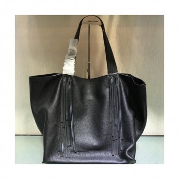 Valentino 2019 Leather Tassel Tote Shoulder Shopper Bag,33CM - 발렌티노 2019 레더 태슬 토트 숄더 쇼퍼백,VTB0180,33CM,블랙
