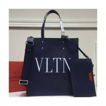 Valentino 2019 Leather Tote Shoudler Shopper Bag,35.5CM - 발렌티노 2019 레더 토트 숄더 쇼퍼백,VTB0135,35.5CM,네이비