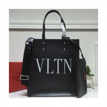Valentino 2019 Leather Tote Shoudler Shopper Bag,35.5CM - 발렌티노 2019 레더 토트 숄더 쇼퍼백,VTB0134,35.5CM,블랙