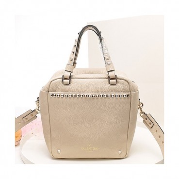 Valentino 2019 Leather Rockstud Tote Shoudler Bag,22CM - 발렌티노 2019 레더 락스터드 토트 숄더백,VTB0057,22CM,베이지
