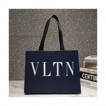 Valentino 2019 Leather Tote Shopper Bag  - 발렌티노 2019 레더 여성용 토트 쇼퍼백,VTB0033,네이비