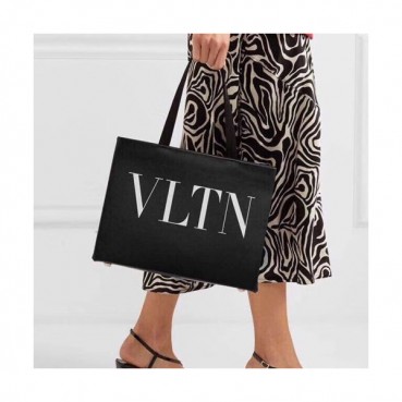 [포스간지!! 좔좔]  Valentino 2019 Leather Tote Shopper Bag - 발렌티노 2019 레더 여성용 토트 쇼퍼백,VTB0032,블랙