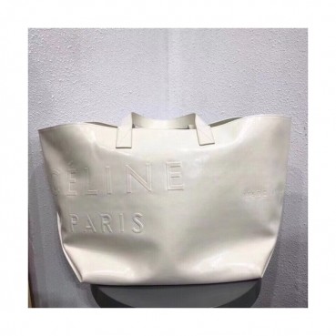 Celine Leather Tote Shoulder Shopper Bag,35CM - 셀린느 레더 토트 숄더 쇼퍼백 ,CELB0004,35CM,화이트