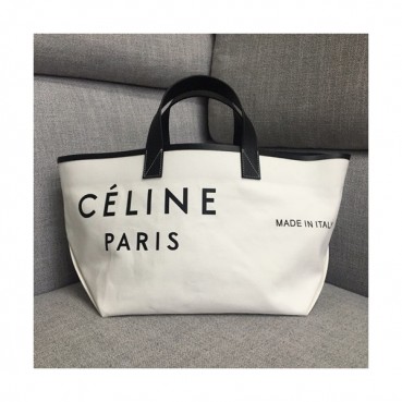 Celine Canvas Tote Shoulder Shopper Bag,30CM - 셀린느 캔버스 토트 숄더 쇼퍼백 ,83181