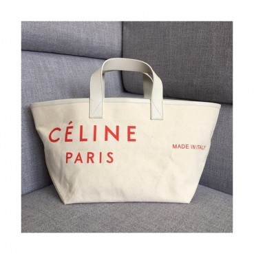 Celine Canvas Tote Shoulder Shopper Bag,30CM - 셀린느 캔버스 토트 숄더 쇼퍼백 ,83181
