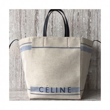 Celine Canvas Tote Shoulder Shopper Bag,37CM - 셀린느 캔버스 토트 숄더 쇼퍼백 ,2207