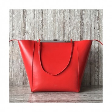 Celine Cabas Clasp Leather Tote Bag,30CM - 셀린느 카바스 클래스프 레더 토트백 ,90056