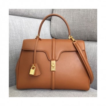 Celine 16 Leather Medium Tote Shoulder Bag,32CM - 셀린느 16 레더 미듐 토트 숄더백 ,187373