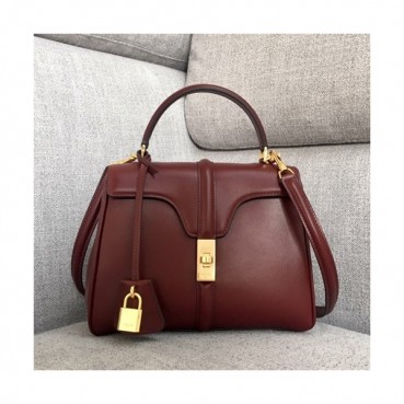 Celine 16 Leather Small Tote Shoulder Bag,23CM - 셀린느 16 레더 스몰 토트 숄더백 ,188003