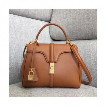 Celine 16 Leather Small Tote Shoulder Bag,23CM - 셀린느 16 레더 스몰 토트 숄더백 ,188003
