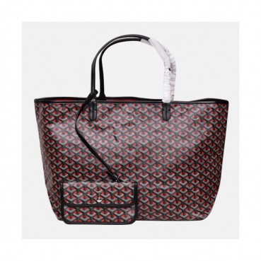 Goyard Leather Reversible Tote Shopper Bag - 고야드 레더 리버서블 토트 쇼퍼백,GYB0105,레드+블랙