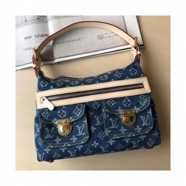 Louis Vuitton Supreme  Monogram Denim Tote Bag,30cm - 루이비통 수프림 모노그램 여성용 데님 토트백 M95050,LOUB1096 ,30cm,블루
