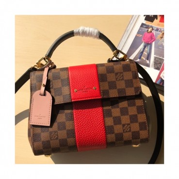 Louis Vuitton Bond Street Magnolia Tote Shoulder Bag,24cm- 루이비통 본드 스트리트 마그놀리아 토트 숄더백 N41071,LOUB1075,24cm,브라운+레드