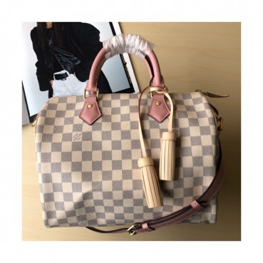 Louis Vuitton Speedy PVC Tote Shoulder Bag,30cm - 루이비통 스피디 PVC 토트 숄더백 ,LOUB1027 ,30cm,화이트