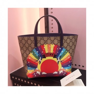 Gucci Supreme Mini Tote Bag,21CM - 구찌 수프림 여성용 토트백 410812,GUB0500,21CM,브라운