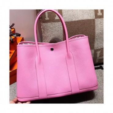 Hermes Garden Party TC Leather Tote Bag ,36cm - 에르메스 가든파티 TC 레더 여성용 토트백 HERB0596,36cm,핑크