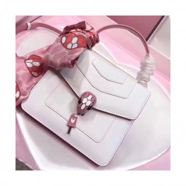 Bvlgari Serpenti Forever Tote Shoulder Bag,18CM - 불가리 세르펜티 포에버 토트 숄더백,BVLB0083,18cm,화이트