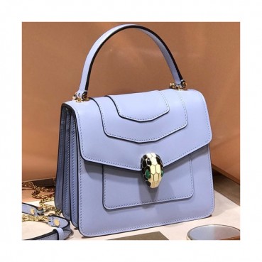 Bvlgari Serpenti Forever Tote Shoulder Bag,18CM - 불가리 세르펜티 포에버 토트 숄더백,BVLB0047,18cm,스카이블루
