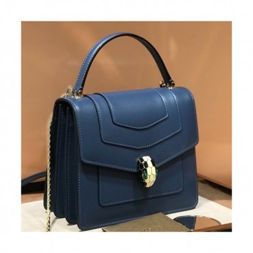 Bvlgari Serpenti Forever Tote Shoulder Bag,20CM - 불가리 세르펜티 포에버 토트 숄더백,BVLB0046,20cm,네이비