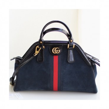 Gucci Medium Re Belle Top Handle Tote Bag,39CM - 구찌 미듐 르벨 탑핸들 토트백 516459,GUB0356 ,39cm,네이비