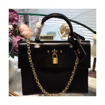 Louis Vuitton Pochette City Steamer Tote Shoulder Bag,25cm - 루이비통 포쉐트 시티 스티머 토트 숄더백  M54923,LOUB0979,25cm,블랙