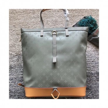 Louis Viutton Monogram Titanium Zip Tote Back Pack ,41cm - 루이비통 모노그램 티타늄 남성용 지퍼 토트 백팩 ,M43887,LOUB0945,41cm,그레이