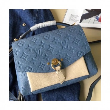 Louis Vuitton Empreinte Blanche Monogram Tote Shoulder Bag,25/32cm - 루이비통 앙프레뜨 블랑쉐 모노그램 토트 숄더백 M43618,LOUB0916 ,25/32cm,블루