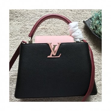 Louis Vuitton Capucines Tote Shoulder Bag,27/31cm - 루이비통 카푸신 토트 숄더백  M54875,LOUB0899 ,27/31cm,블랙+핑크