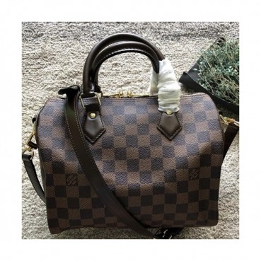 Louis Vuitton Speedy MonogramTote Shoulder Bag,25cm - 루이비통 스피디 모노그램 토트 숄더백 M41113,LOUB0890 ,25cm,브라운