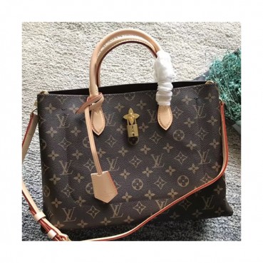 Louis Vuitton MonogramTote Shoulder Bag,34cm - 루이비통 모노그램 토트 숄더백 LOUB0754,34cm,브라운+베이지