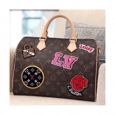Louis Vuitton Speedy Tote Shoulder Bag,30cm - 루이비통 스피디 토트 숄더백 M43989,LOUB0630 ,30cm,브라운