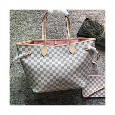 Louis Vuitton Never Full Monogram Tote Shoulder Shopper Bag,32/40cm - 루이비통 네버풀 모노그램 토트 숄더 쇼퍼백 M40995,LOUB0560 ,32/40cm,화이트+핑크