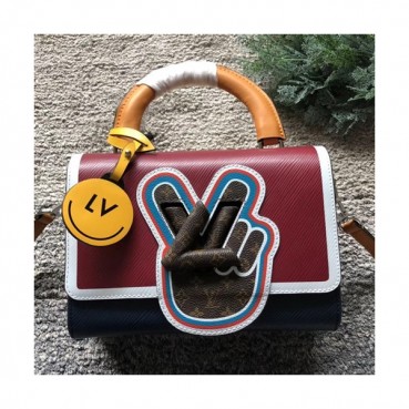 Louis Vuitton Epi Twist Tote Shoulder Bag,23cm - 루이비통 에삐 트위스트 토트 숄더백 M52514,LOUB0508,23cm,레드+네이비