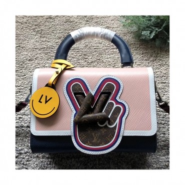 Louis Vuitton Epi Twist Tote Shoulder Bag,23cm - 루이비통 에삐 트위스트 토트 숄더백 M52514,LOUB0507,23cm,핑크+네이비