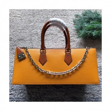 Louis Vuitton Sac Tricot Monogram Vernis Tote Shoulder Bag,39.5cm - 루이비통 삭 트리코 모노그램 베르니 토트 숄더백 M44371 ,LOUB0486,39.5cm,옐로우