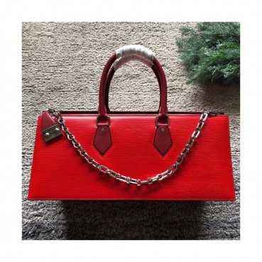 Louis Vuitton Sac Tricot Monogram Vernis Tote Shoulder Bag,39.5cm - 루이비통 삭 트리코 모노그램 베르니 토트 숄더백 M44371 ,LOUB0485,39.5cm,레드