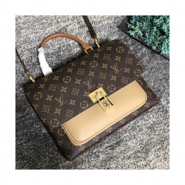Louis Vuitton Marignan Monogram Messenger Tote Shoulder Bag,29cm - 루이비통 마리냥 모노그램 메신저 토트 숄더백 M44286,LOUB0482 ,29cm,브라운+베이지