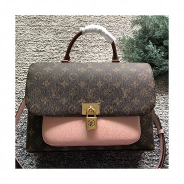 Louis Vuitton Marignan Monogram Messenger Tote Shoulder Bag,29cm - 루이비통 마리냥 모노그램 메신저 토트 숄더백 M44286,LOUB0481 ,29cm,브라운+핑크