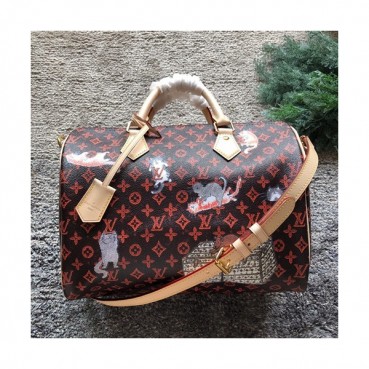 Louis Vuitton Speedy Tote Shoulder Cross Bag,30cm - 루이비통 스피디 토트 숄더 크로스백 M44401,LOUB0465 ,30cm,블랙