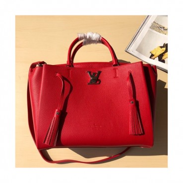 Louis Vuitton Lock Me 2 Tote Shoulder Bag,38cm - 루이비통 락미 2 토트 숄더백 M54569,LOUB0446,38cm,레드