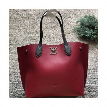 Louis Vuitton Lock Me Go Tote Shoulder Bag,45cm - 루이비통 락미 고 리드뱅 토트 숄더백 M52409,LOUB0440,45cm,와인