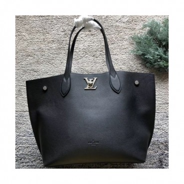 Louis Vuitton Lock Me Go Tote Shoulder Bag,45cm - 루이비통 락미 고 리드뱅 토트 숄더백 M52409,LOUB0439,45cm,블랙
