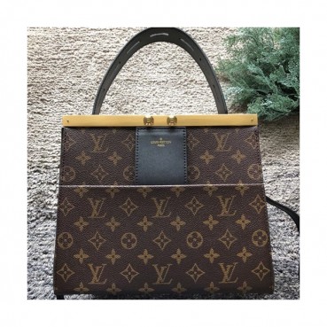Louis Vuitton City Frame Tote Shoulder Bag,27cm - 루이비통 시티 프레임 토트 숄더백 M52240 ,LOUB0391,27cm,브라운+블랙