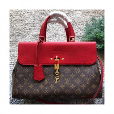 Louis Vuitton Venus Tote Shoulder Bag,37cm - 루이비통 비너스 토트 숄더백 M41737,LOUB0387 ,37cm,브라운+레드