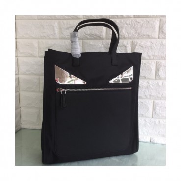 Fendi Leather&Nylon Tote Shopper Bag ,38CM - 펜디 레더&나일론 남성용 토트 쇼퍼백  FENB0062,38CM,블랙